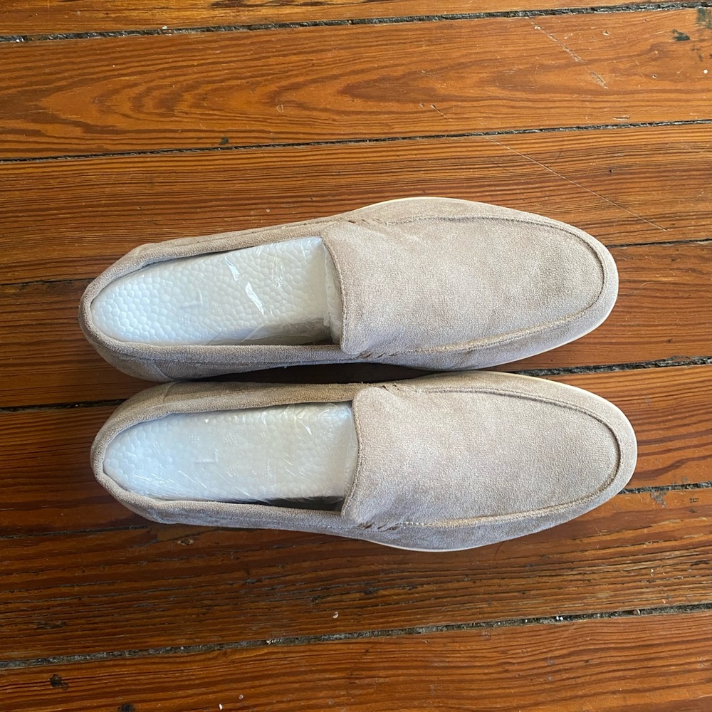 Men's Tan Suede Loafers